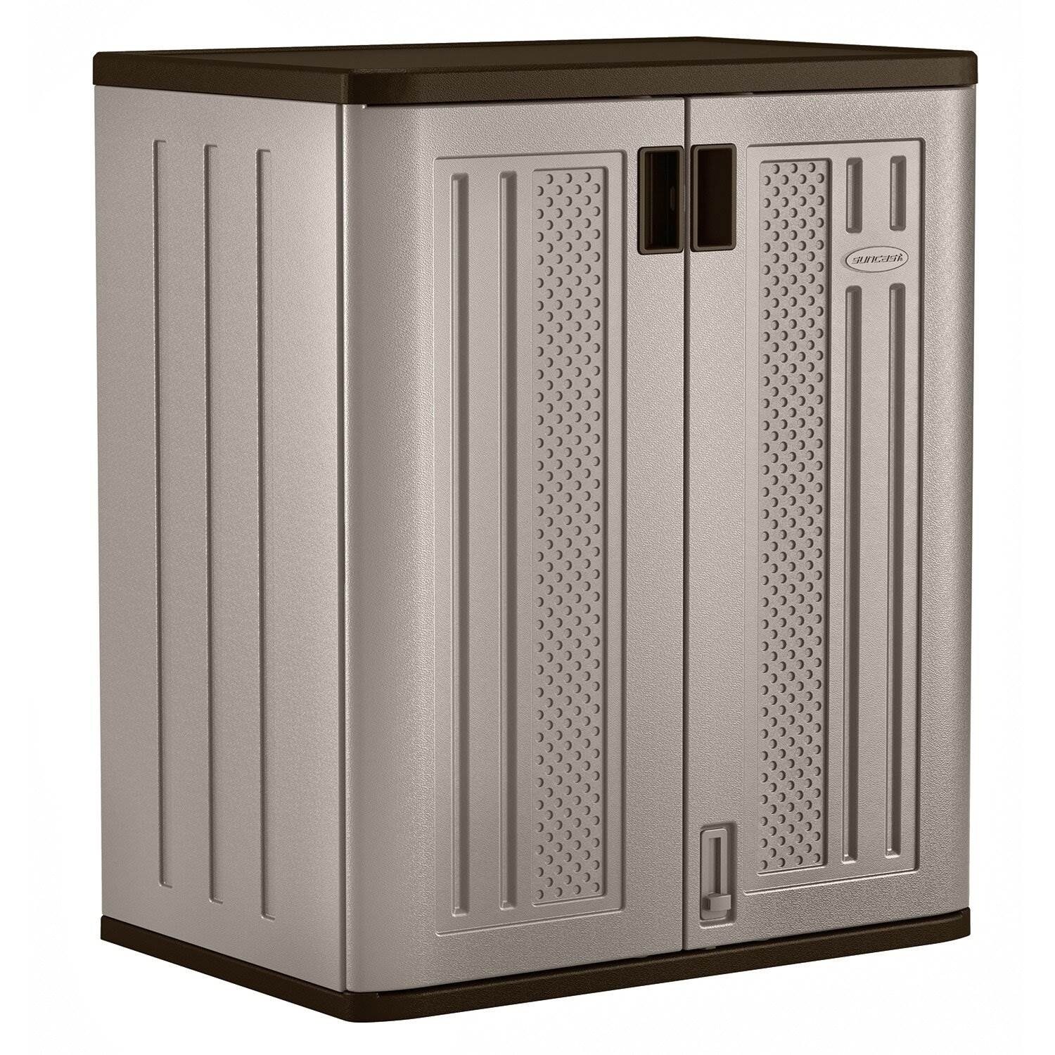 Keter Plastic Freestanding Garage Cabinet in Gray (34-in W x 71-in H x  17-in D) at