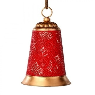 Antique Red With Gold Trim And Rope Handle Bell - Bed Bath & Beyond ...