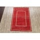 preview thumbnail 2 of 15, Modern Gabbeh Kashkoli Area Rug Wool Handmade Oriental Carpet - 5'6" x 8'2"