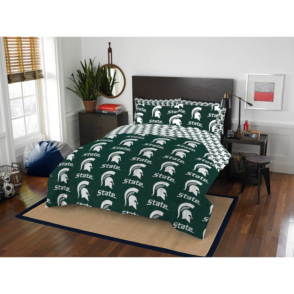 NCAA Rotary 7-piece Queen Bed in a Bag Set