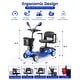 preview thumbnail 16 of 26, Folding Portable Mobility Scooter，Long-Range Battery Motorized Scooter for Seniors - N/A