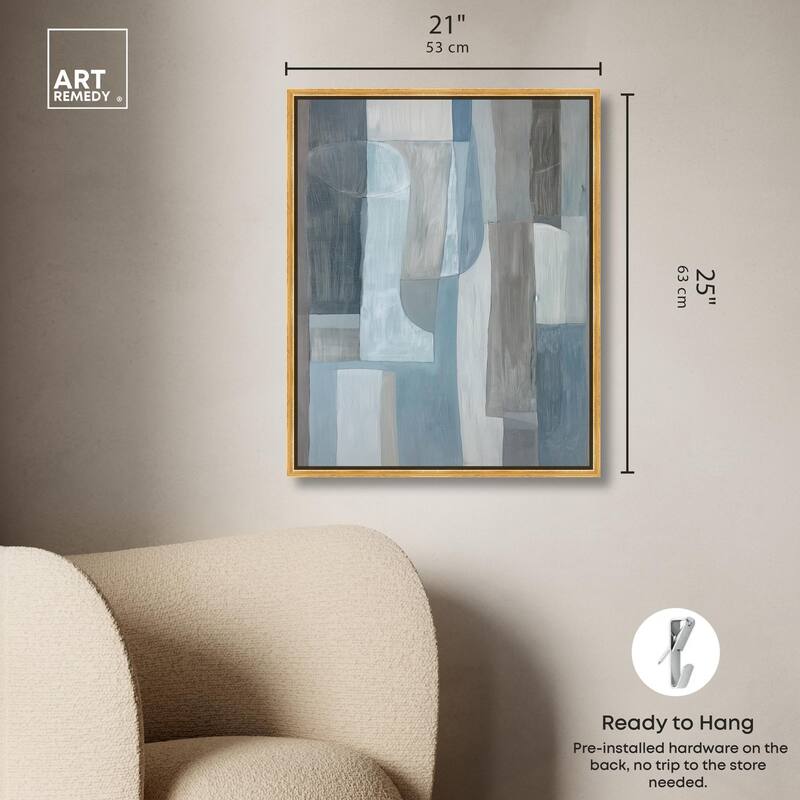 Tessellated Tones III Canvas by Art Remedy
