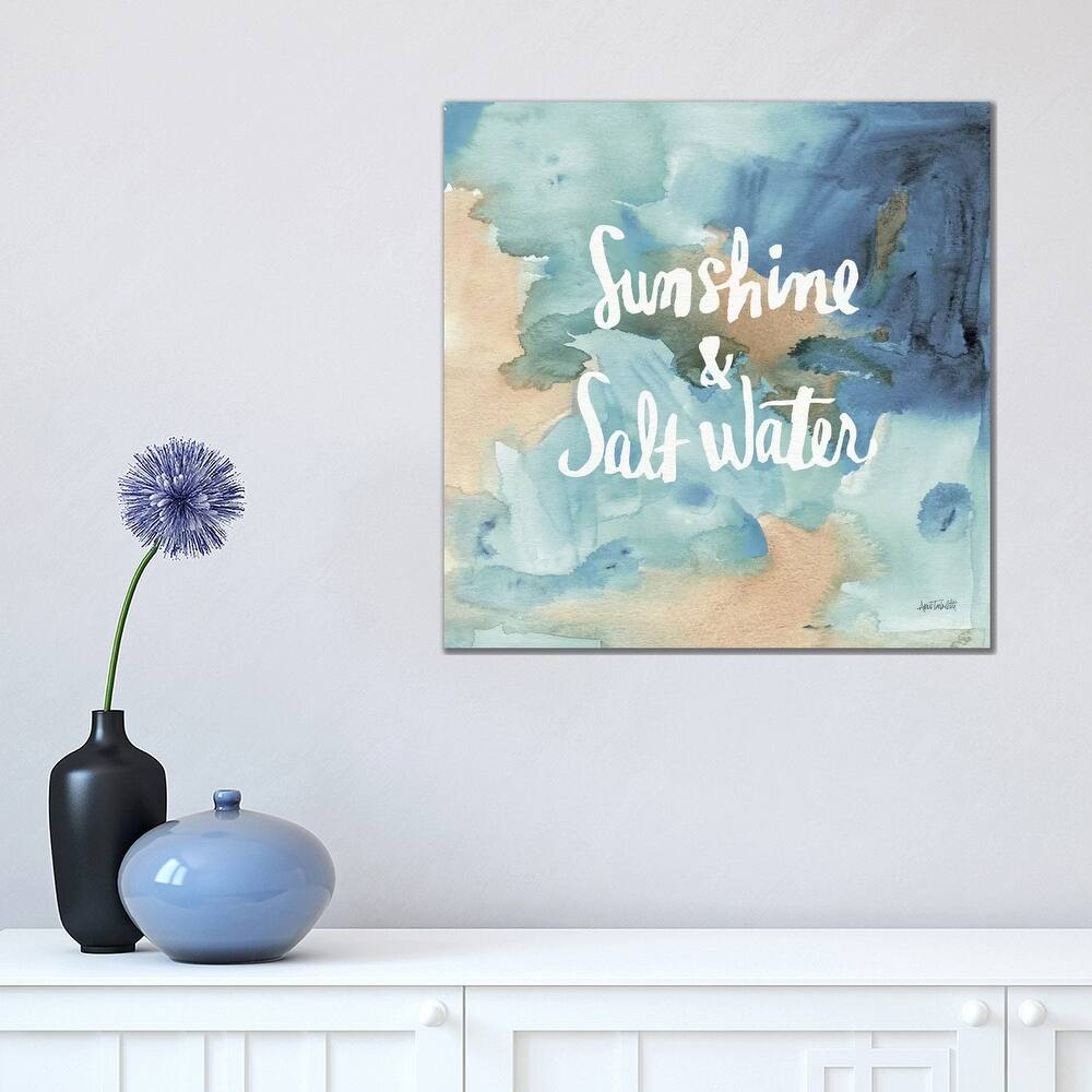 iCanvas "Coastal Breeze Quotes I" by Anne Tavoletti Canvas Print