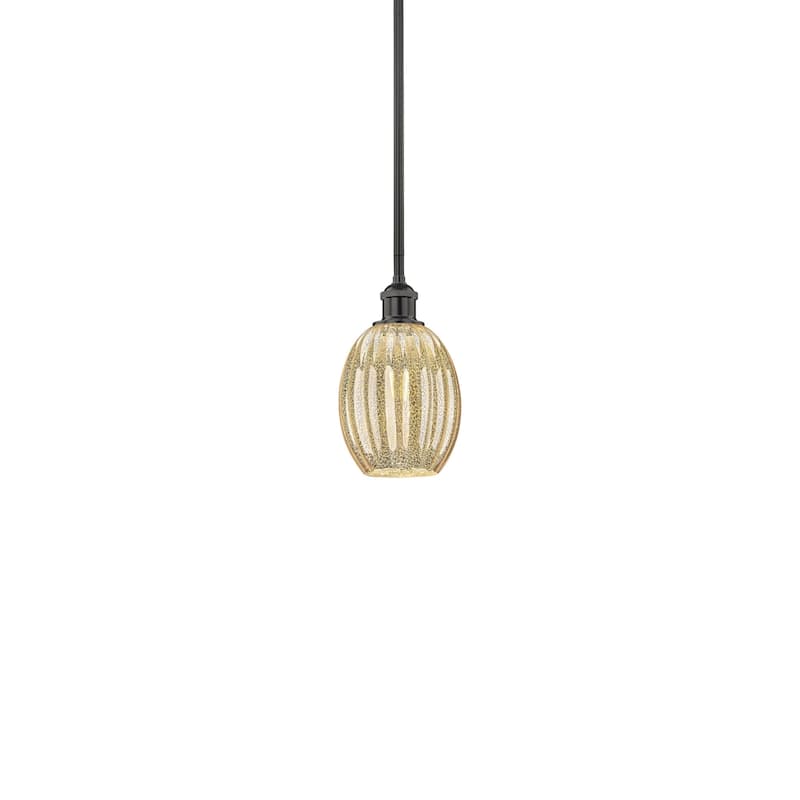 Innovations Lighting 616-1S-11-7 Preston Pendant Preston 7" Wide Mini - Matte Black / Mercury