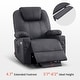 preview thumbnail 44 of 51, MCombo Large Power Lift Recliner Leather Chair with Massage, Heat, Cup Holders,Extended Footrest, Leather 7516
