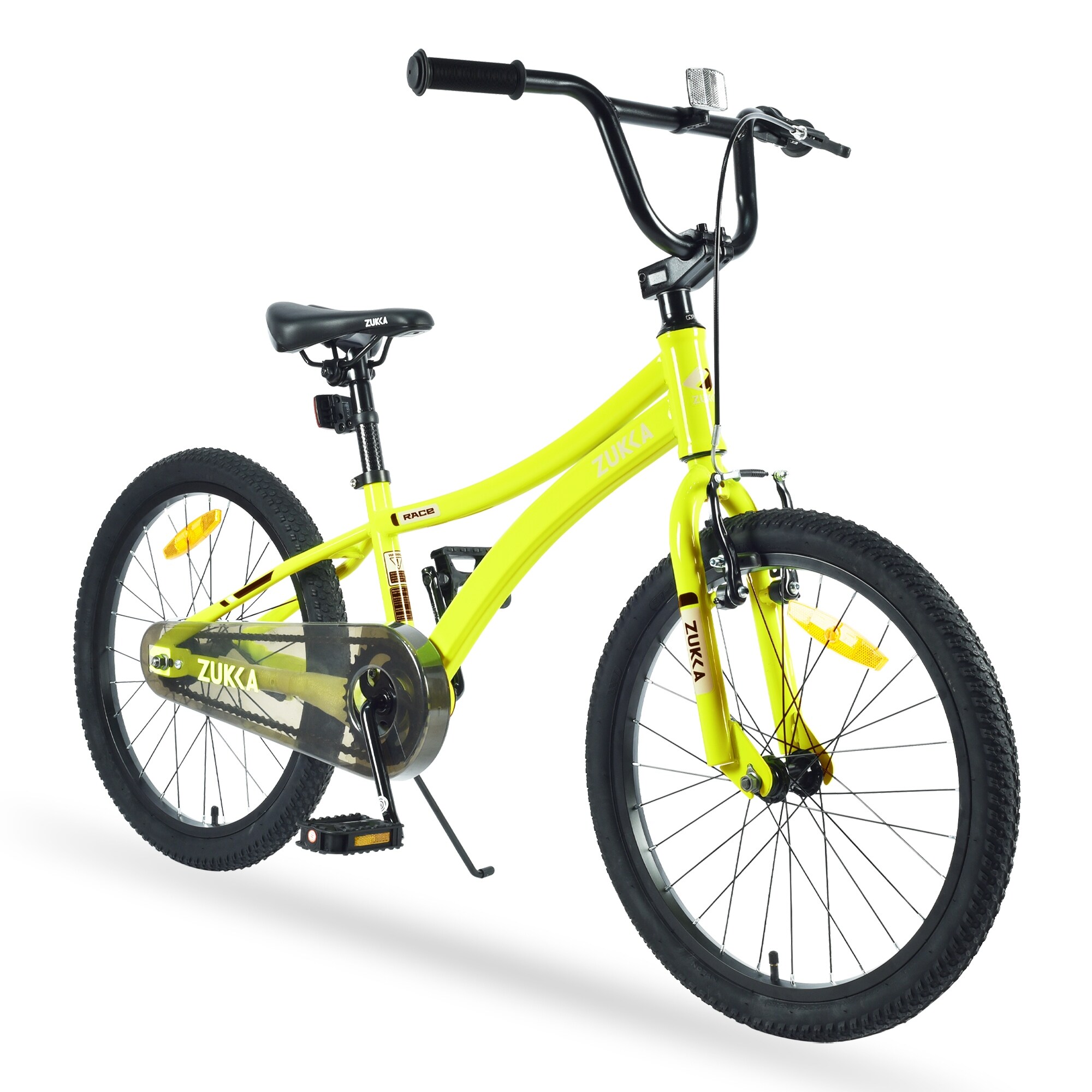 Yellow Kids Bike 20-Inch Wheels Single Speed Kids' Bicycle for