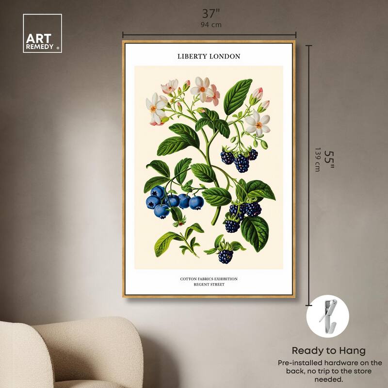 Berries and Blooms II Canvas by Art Remedy