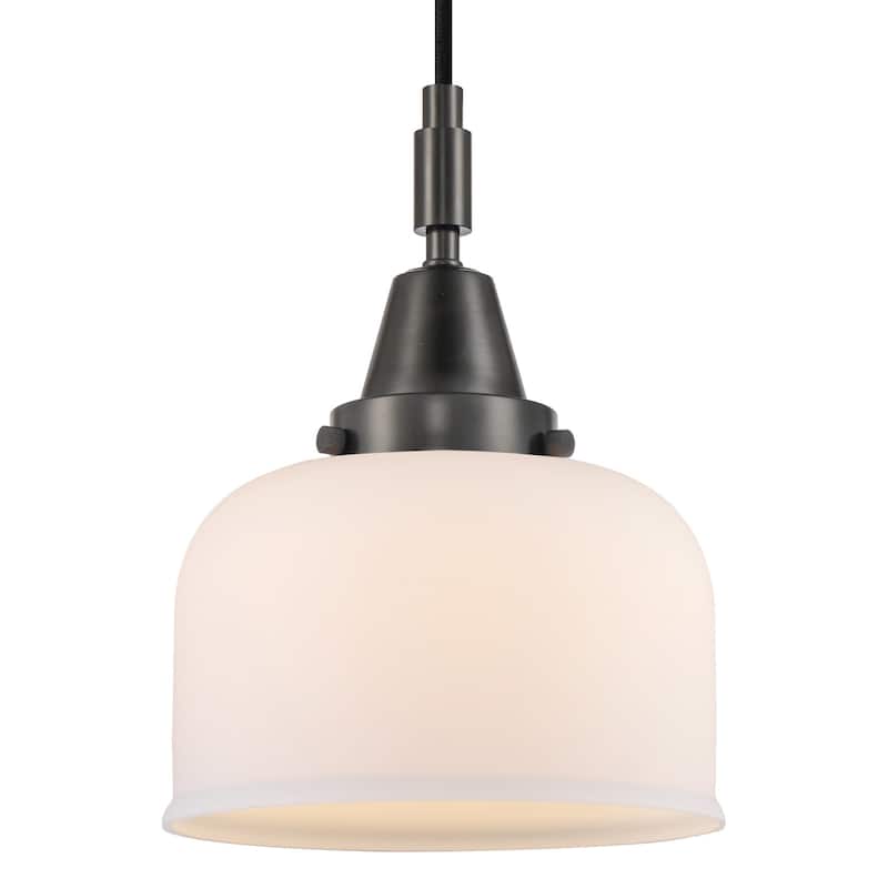 Innovations Lighting 447-1P-G71 Bell 8" Wide Mini Pendant with Matte - Matte Black