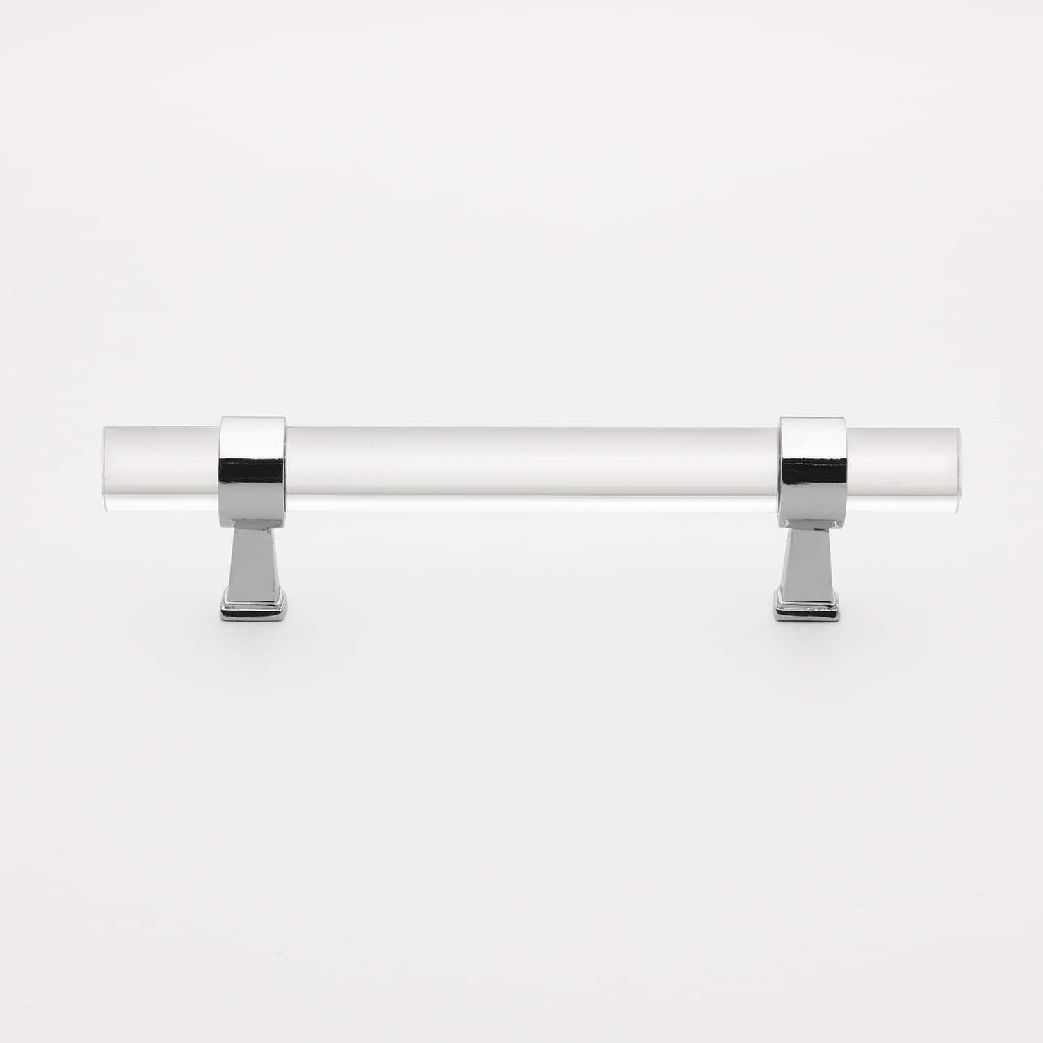 GlideRite 5-Pack 3-3/4 in. Center Clear Acrylic Polished Chrome Pulls ...