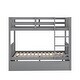 preview thumbnail 39 of 46, Hot Sale Trundle Bed, Convertible Full Over Full Bunk Bed with Pull-Out Twin Trundle, Safety Rails, Ladder, Pine Wood Frame