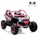 preview thumbnail 18 of 31, Ride on UTV Car, Licensed Can-Am Electric Off-Road Car, 23" Large Seat, 4WD Kids Truck w/Remote Control Pink