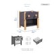 preview thumbnail 3 of 5, Corvella 19" 2-tone Finish 1-Drawer Nightstand with Storage Cubby