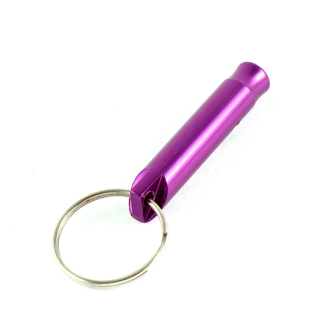 Purple And Gold Glitter Safety Keychain With Whistle