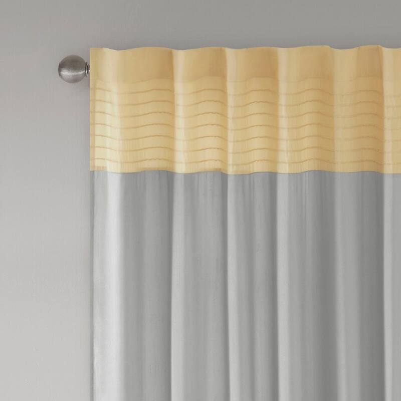 Polyoni Pintuck Curtain Panel