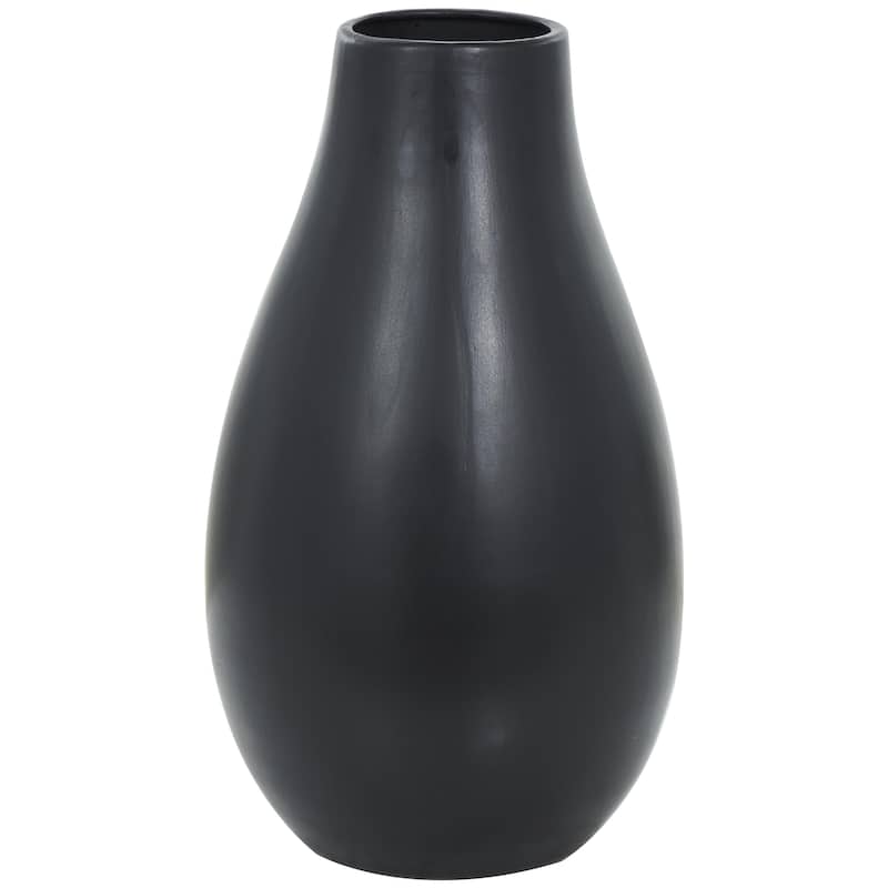 Ceramic Minimalistic Floor Decorative Vase - Black or White - Roche River Decor