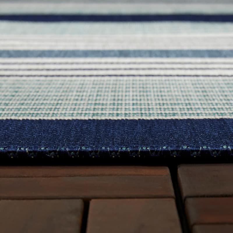 Jonah Striped Transitional Indoor/ Outdoor Area Rug