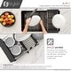 preview thumbnail 5 of 9, STYLISH Adjustable Over the Sink Stainless Steel Dish or Vegetable Drainer Basket