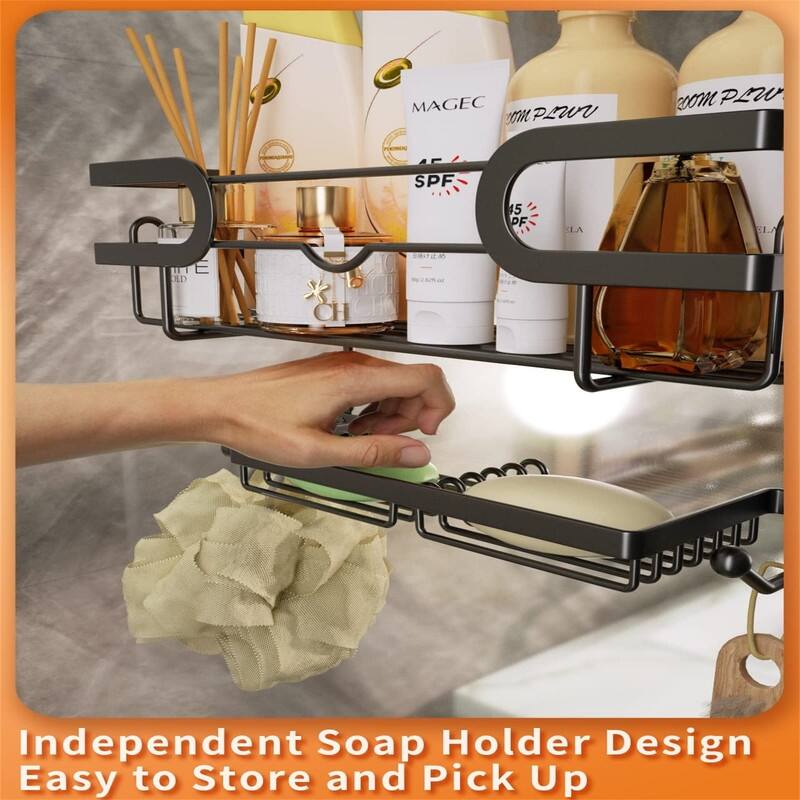 Over The Door Shower Caddy - ‎4.8"D x 12.4"W x 28.33"H