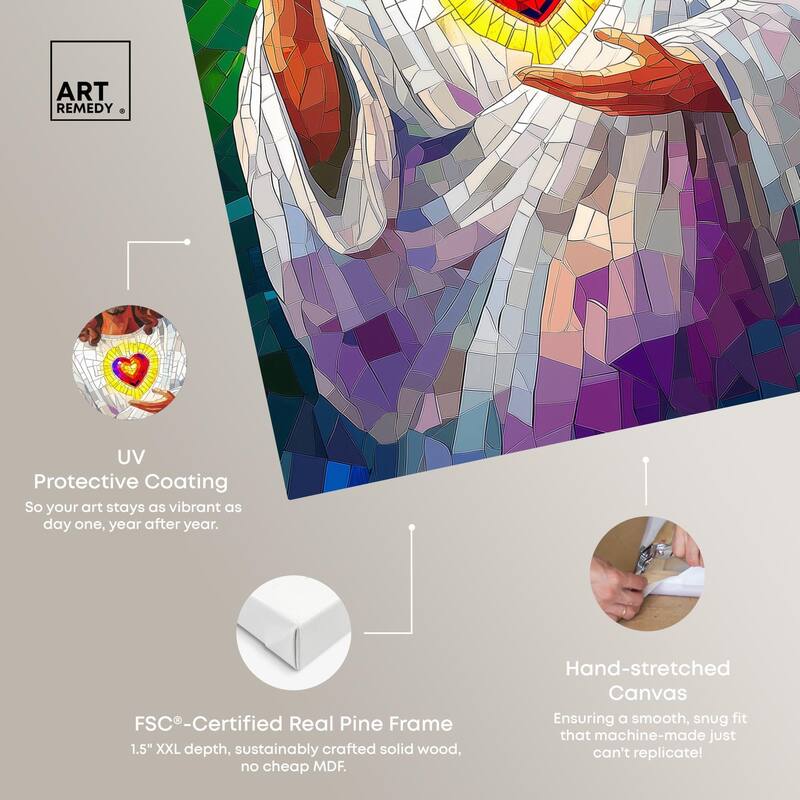 Blocks of Benediction I Canvas by Art Remedy, Gallery Wrapped