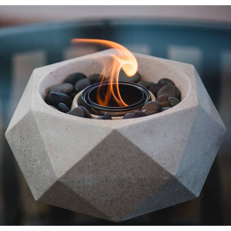 Geo Table Top Fire Bowl