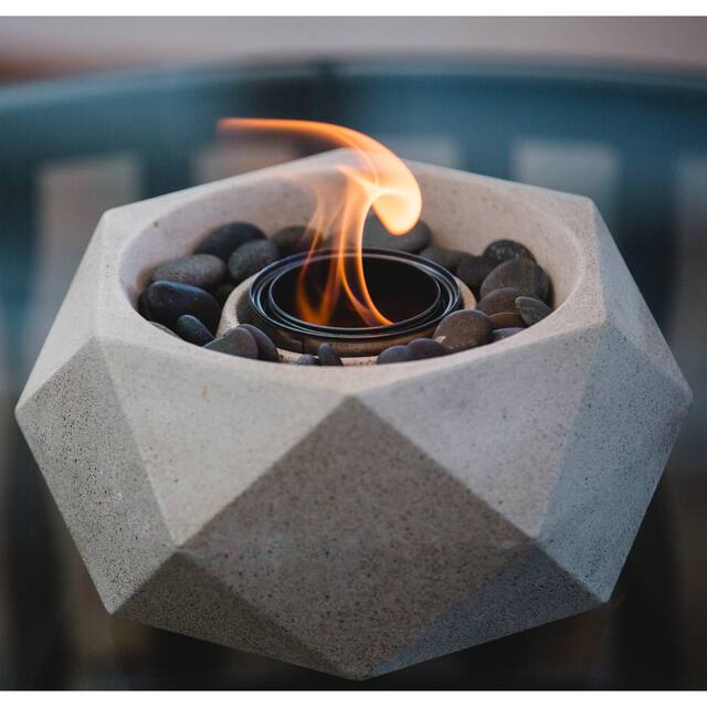 Geo Table Top Fire Bowl - Geo Fire Bowl
