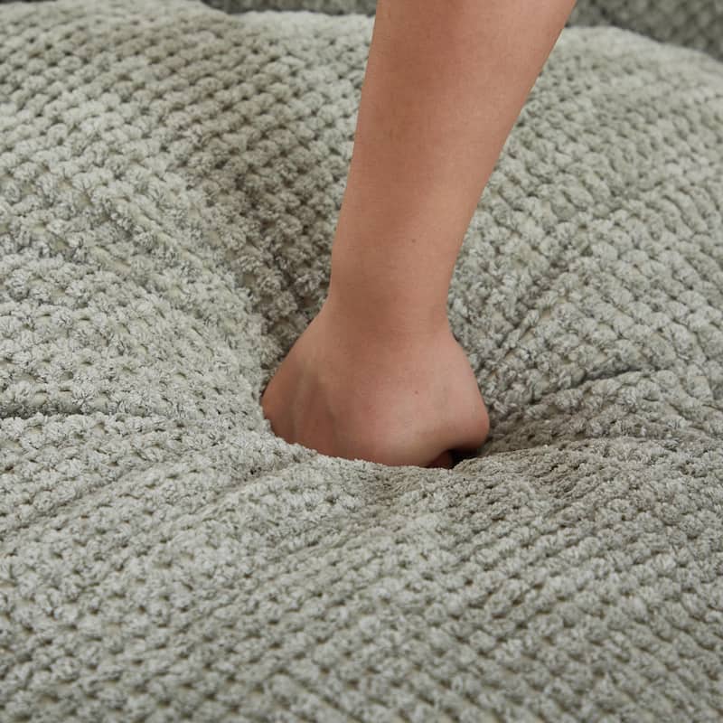 Bean Bag Chair Folding Lazy Sofa Chair Sleeping Mat Pet Bed with Adjustable Backrest and Pillow for Lounging, Napping, Sleeping