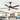 52-Inch Modern Ceiling Fan with LED Light and Remote, Quiet Reversible DC Motor, 3CCT, 6-Speed Black Indoor Fan - 52 in