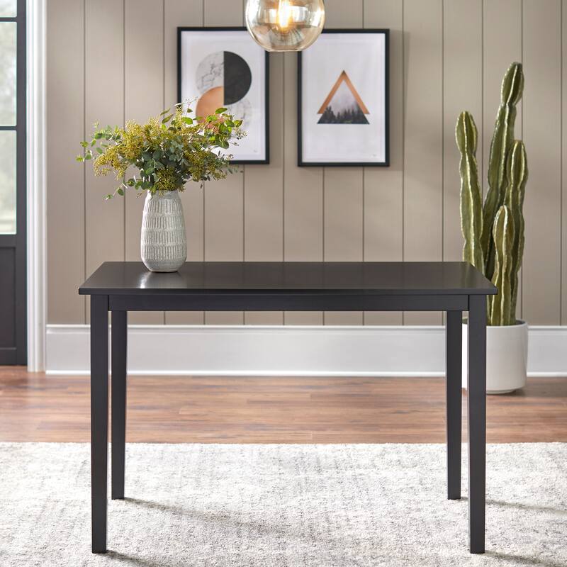 Simple Living Shaker Dining Table - Black