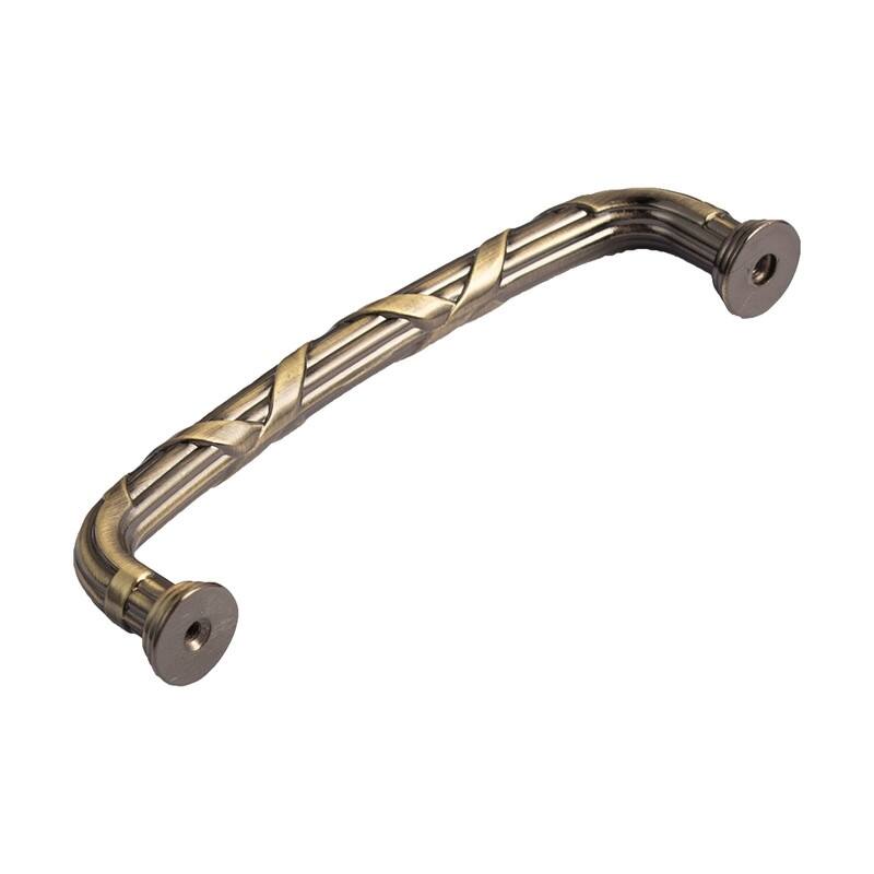 Utopia Alley Riga Cabinet Ring Pull Knob/Pull, Antique Brass, knob 1.58"/3.75"/5" center to center