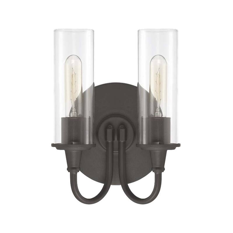 Craftmade Modina 2 Light Bathroom Vanity Light - 8 Inches Wide - Espresso