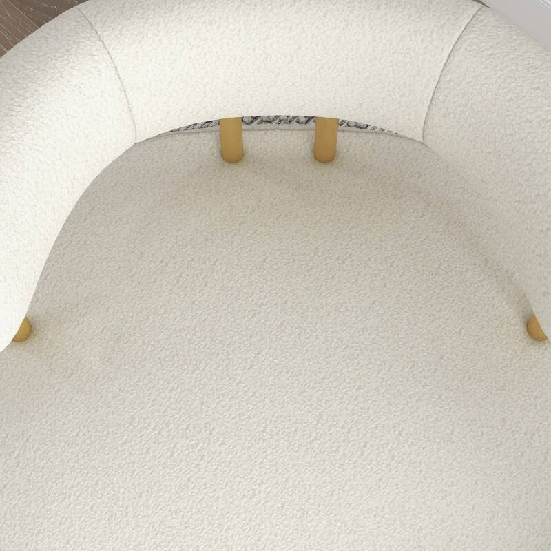 SEYNAR Mid Century Velvet Accent Chair with Golden Legs, Set of 2