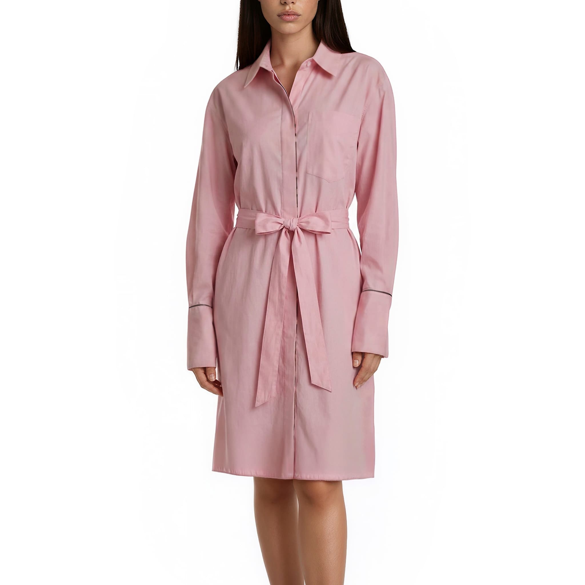 Burberry Ivery Belted Shirt Dress