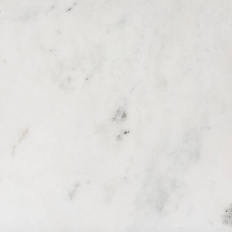 Divina Dark Brown Wood w/ White Marble Top and Black Metal Base Sideboard - 71.0L x 18.5W x 32.0H