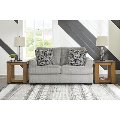 Signature Design by Ashley Deakin Gray Loveseat - 67"W x 41"D x 39"H