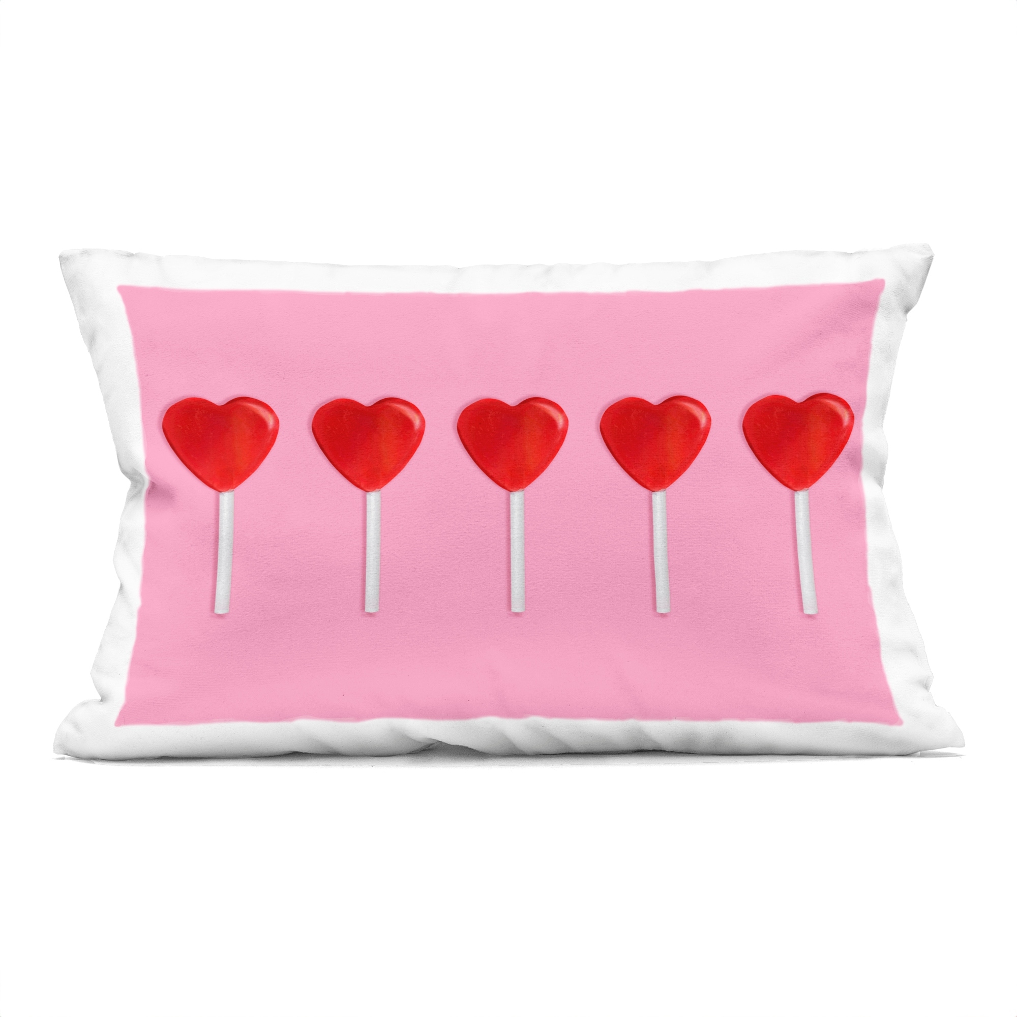 Stupell Valentine's Heart Pops Decorative Printed Throw Pillow Design by LISH Creative