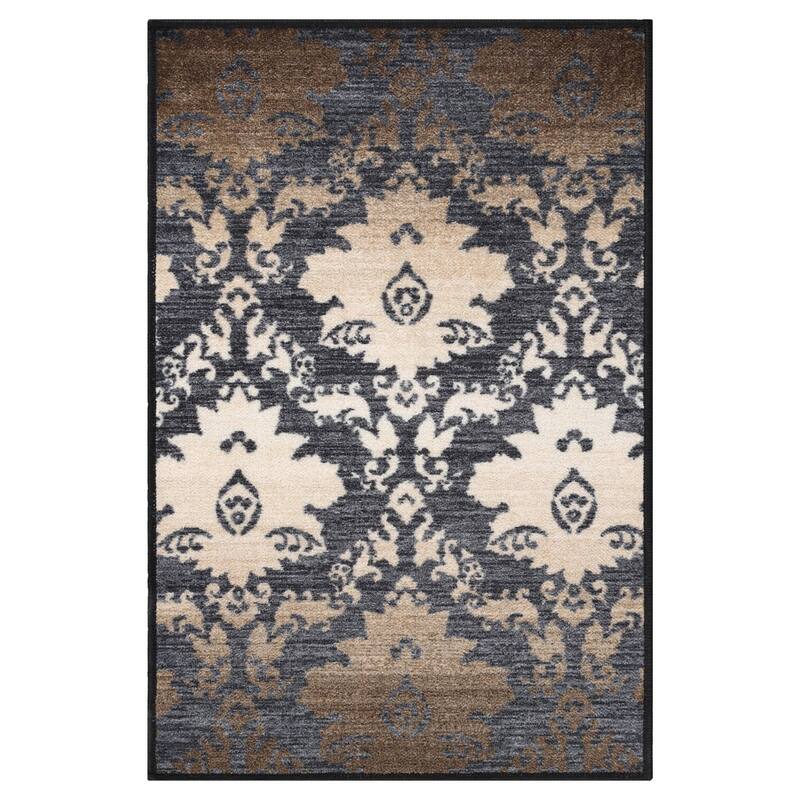 Superior Geneva Medallion Scroll Non-Slip Washable Indoor Runner or Area Rug