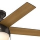 preview thumbnail 6 of 19, Hunter 46" Anslee Low Profile Ceiling Fan with LED Light Kit and Pull Chain
