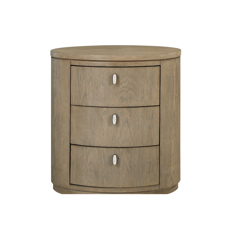 Oval Nightstand - Toffee
