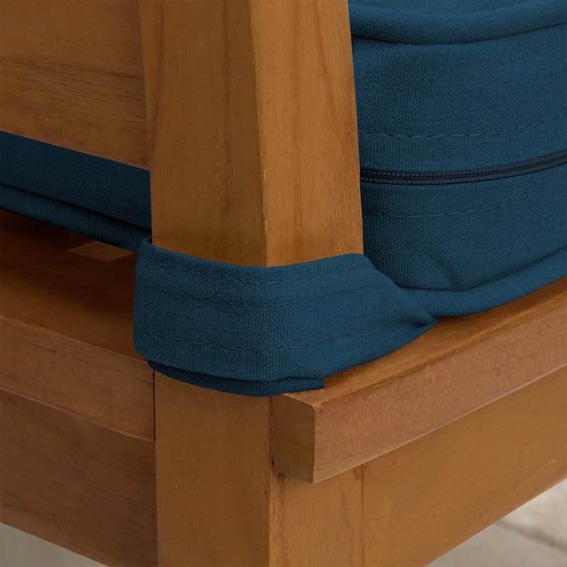 ARDEN Foam Outdoor Double Welted Dining Chair Cushion, 20 x 20