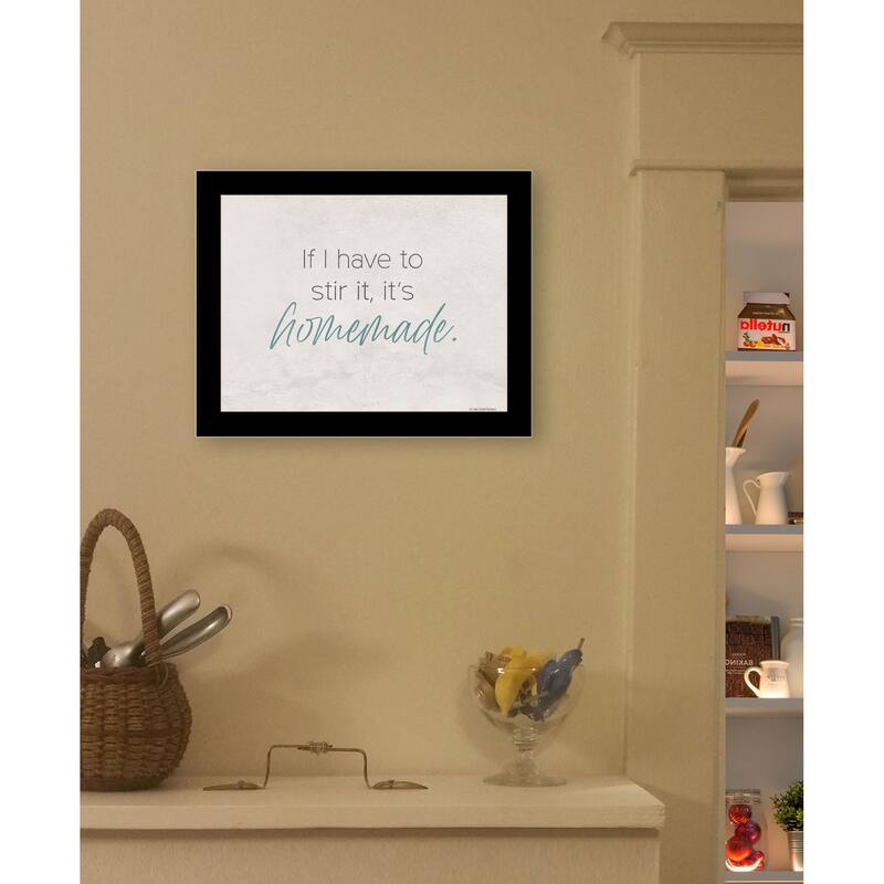 TrendyDecor4U Contemporary "It's Homemade" Framed Print Wall Art