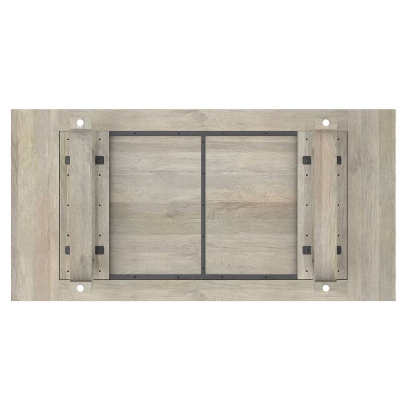 WyndenHall Aeris 72 inch Wide Solid Mango Farmhouse Dining Table - 36"D x 72"W x 29.5"H