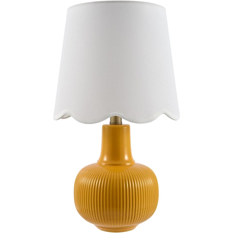 Livabliss Ormelle Traditional Accent Table Lamp - 19"H x 10"W x 10"D - Yellow