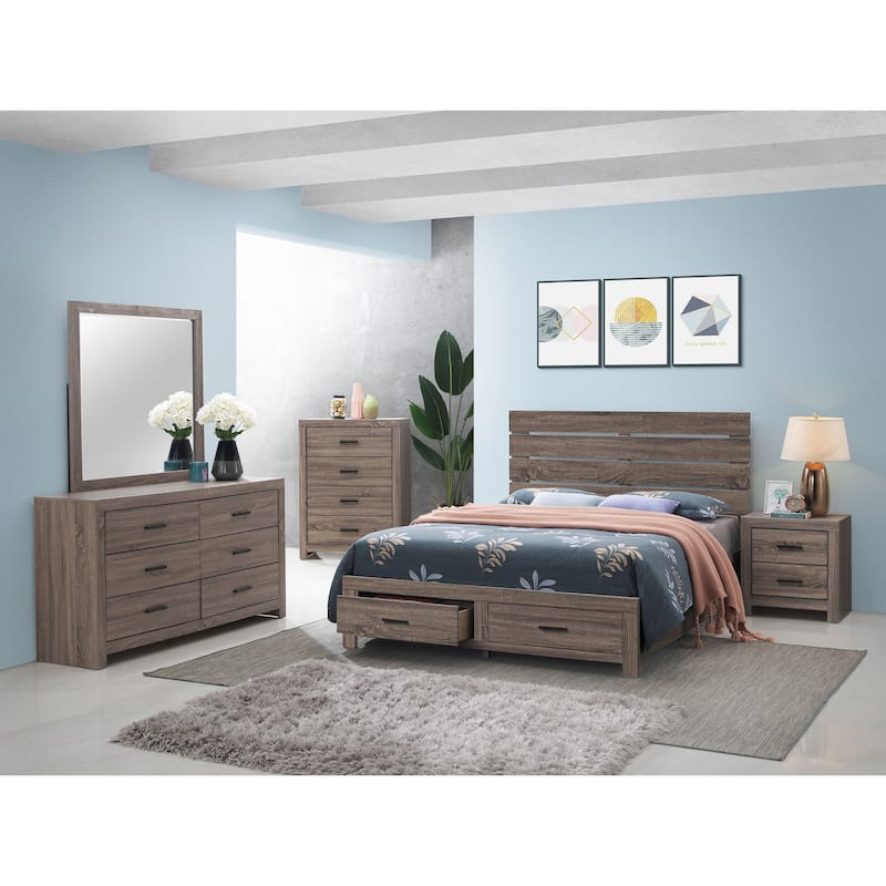 Sherwood Barrel Oak 5-piece Queen Bedroom Set