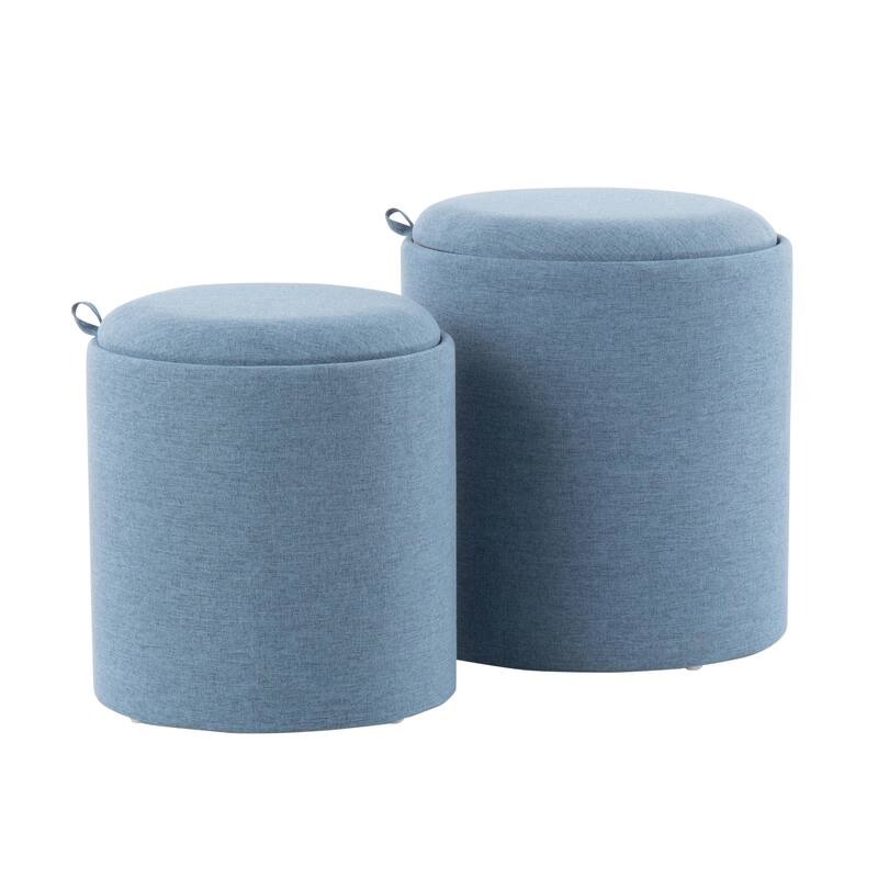Carson Carrington Astrid Tray Top Nesting Ottoman Set