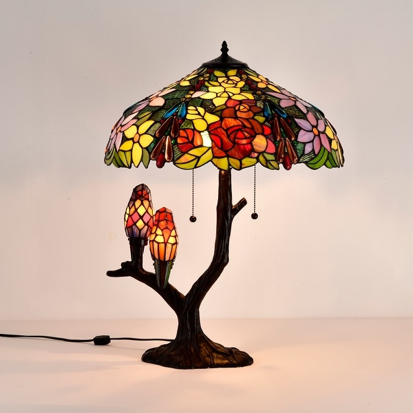 Tiffany style Sarah Camille Tree Table Lamp by Warehouse of Tiffany On Sale Bed Bath Beyond 7683628