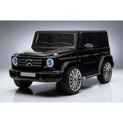 Licensed Mercedes-Benz G500 24V Kids Ride On Car with Remote, 3 Speeds, Bluetooth Music, LED Lights, USB/MP3 & Safety Belt