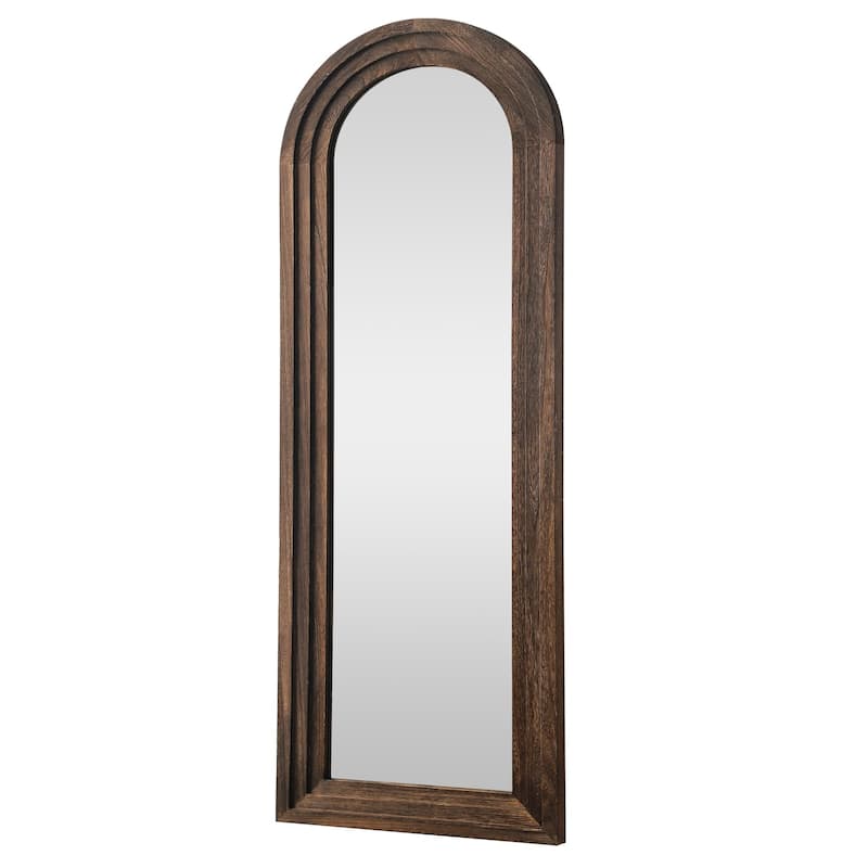 Vintage Wood Framed Dressing Mirror Floor Mirror Farmhouse