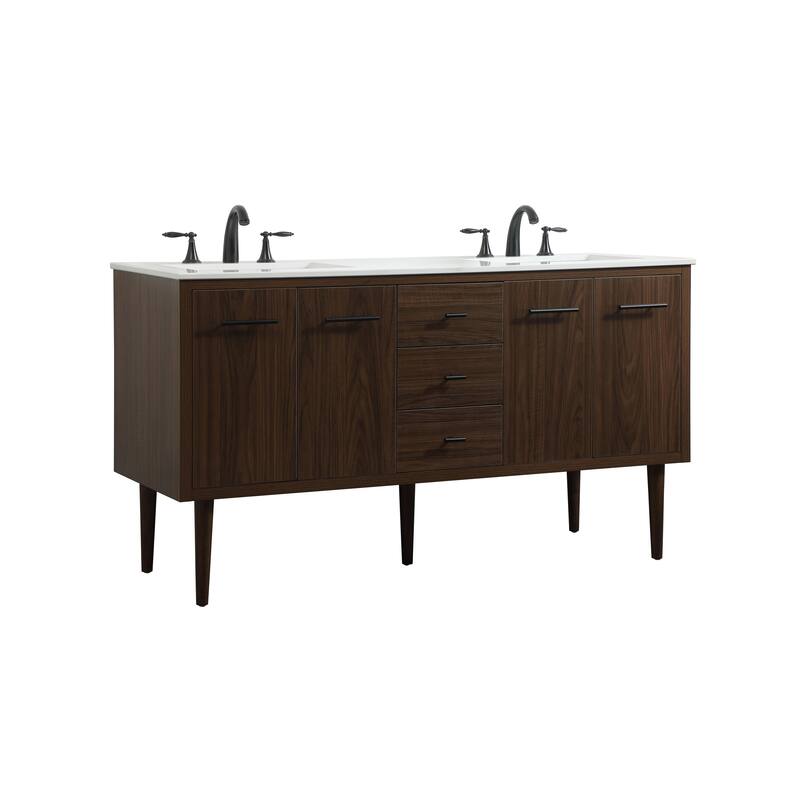Fern 60 Inch Double Bathroom Vanity