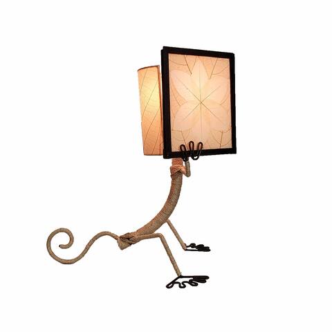 Enlightened Fabricated Gecko Table Lamp