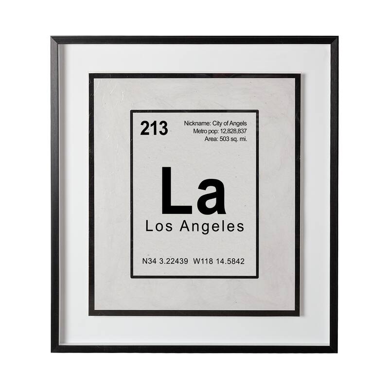 Breaking Los Angeles B Framed Art Print